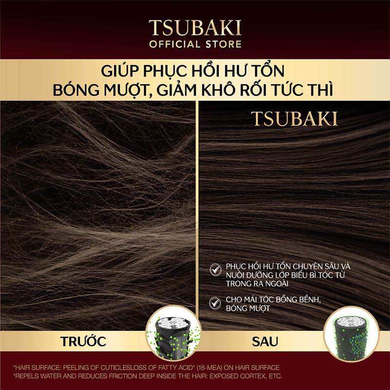 Dầu xả Dưỡng tóc bóng mượt Premium Moist Tsubaki (490ml/chai)