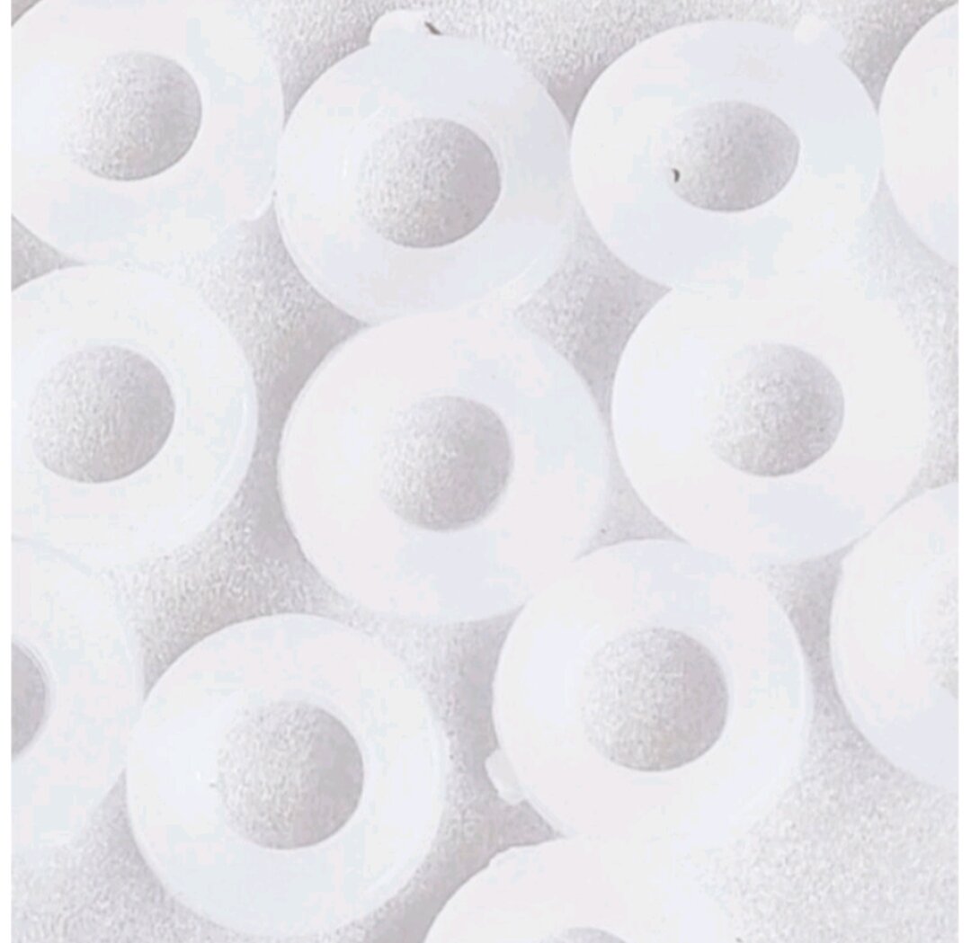 Lông đền Cao su trắng lổ 5ly x11 x50 gram...