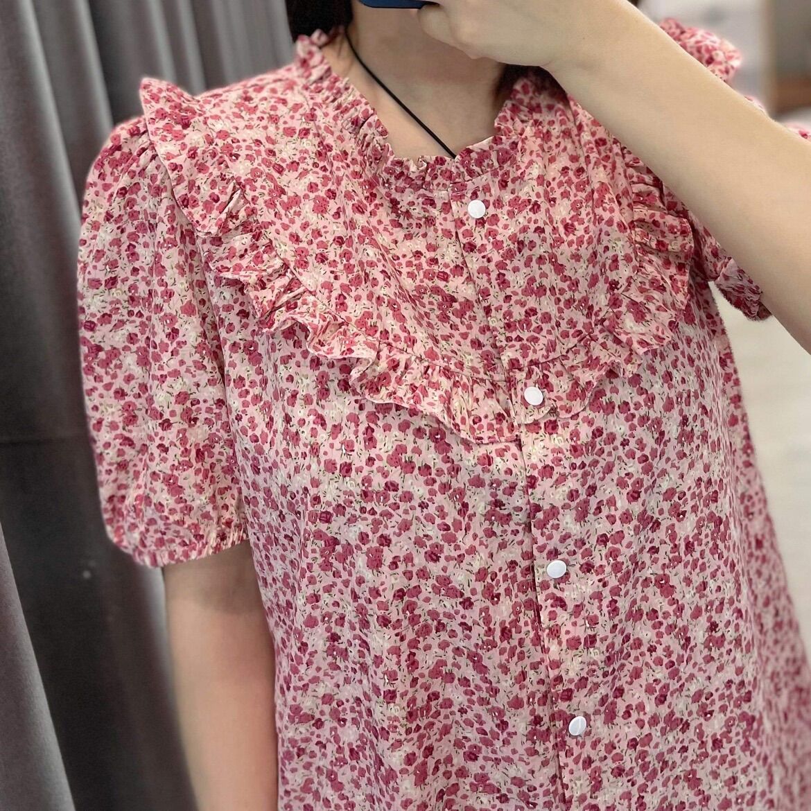 Đầm bầu cổ tàu sơ mi thời trang