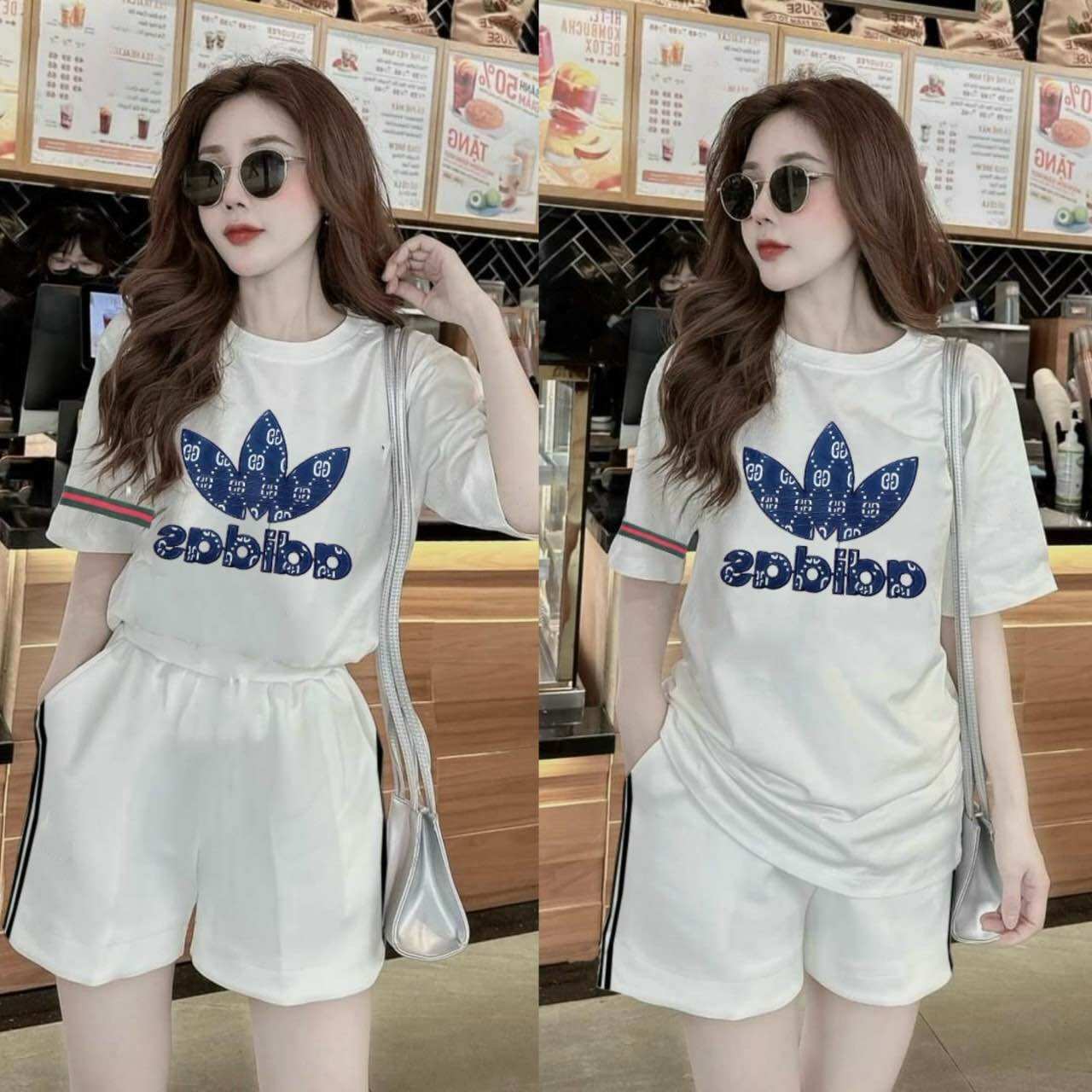 SÉT BỘ SHORT THUN COTTON THÊU CAO CẤP