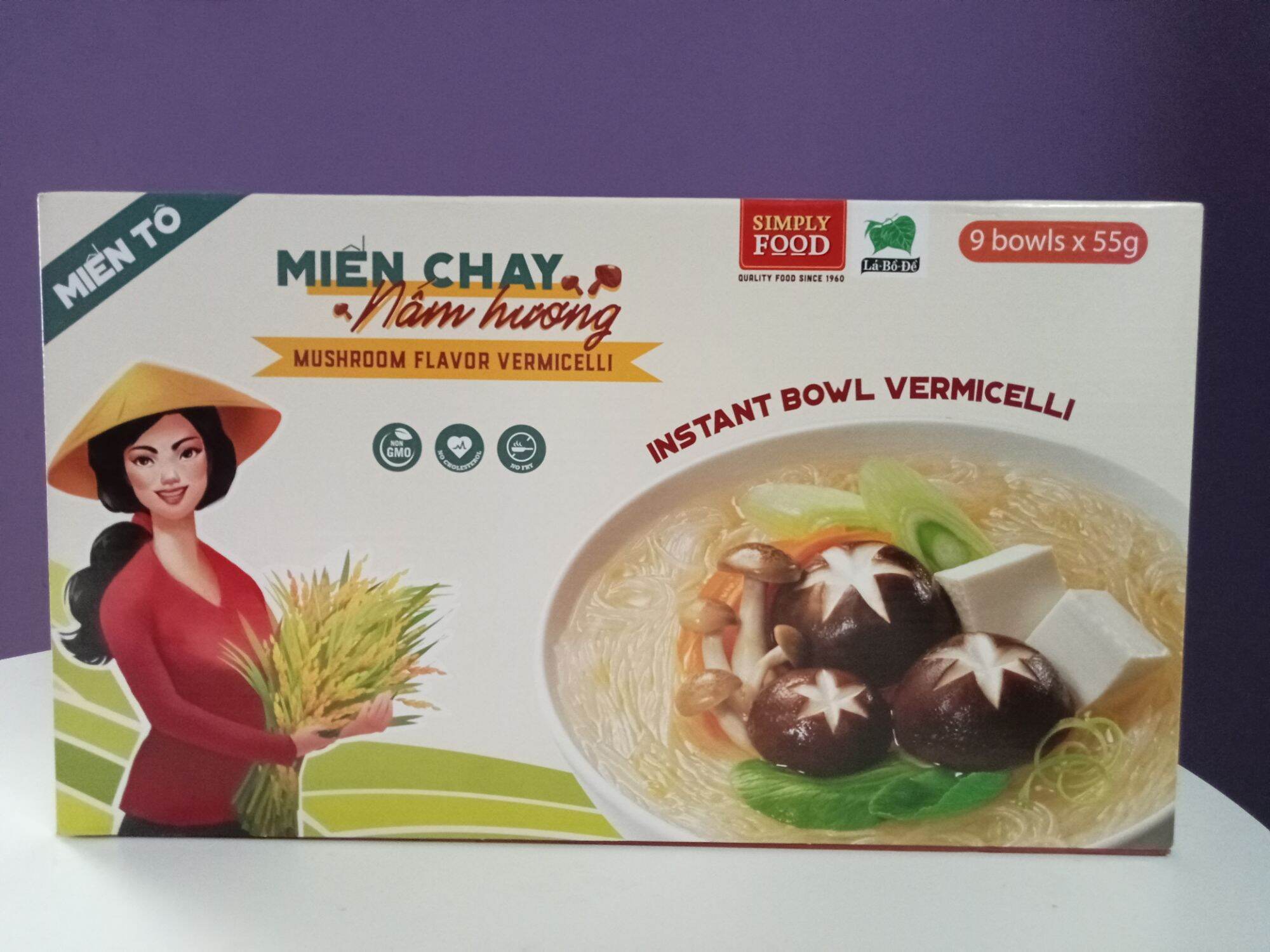 Miến Chay Tô (Hộp/9 Tô*55g)