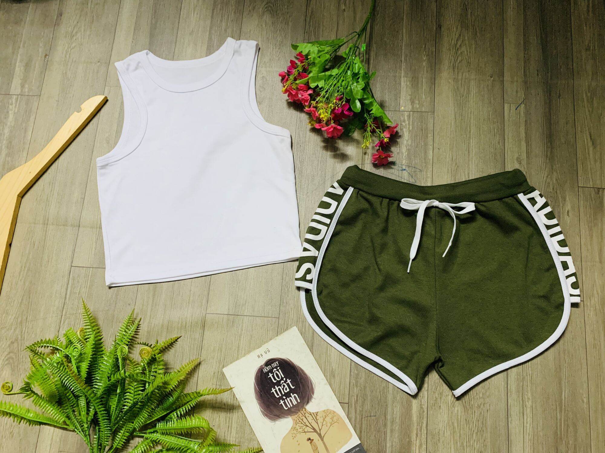sét bộ áo ba lỗ + quần short