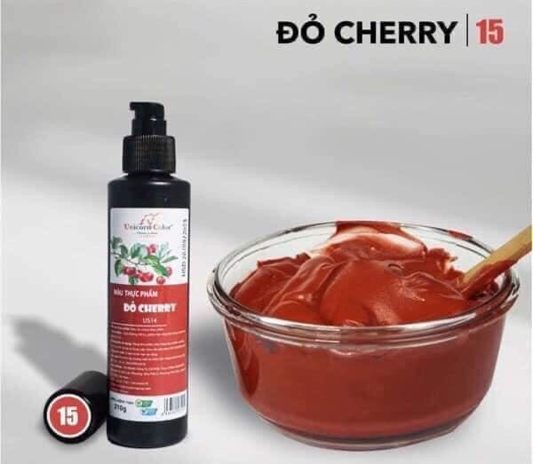 Màu siro thực phẩm unicorn đỏ cherry