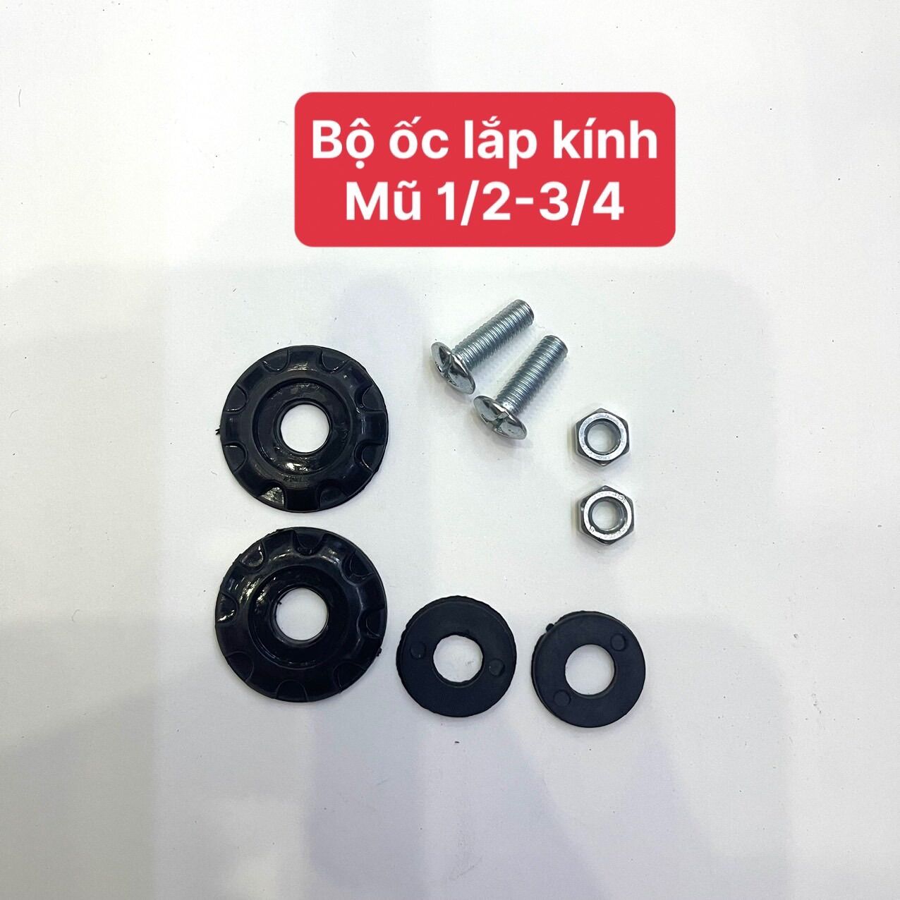Bộ Ốc Lắp Kính Nón Bảo Hiểm 1/2 và 3/4