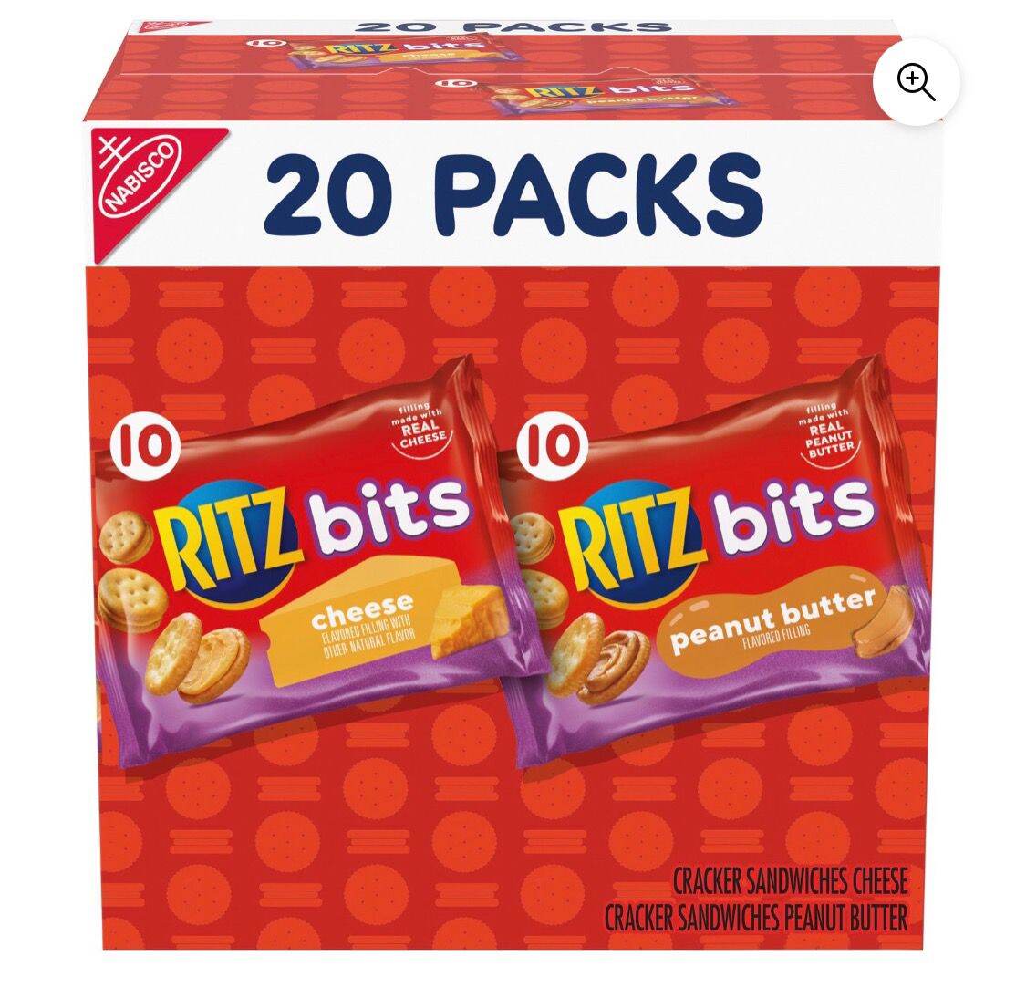 (Nhập Mỹ - Date 15/03/2024) Bánh quy Nabisco Ritz bits đậu phộng