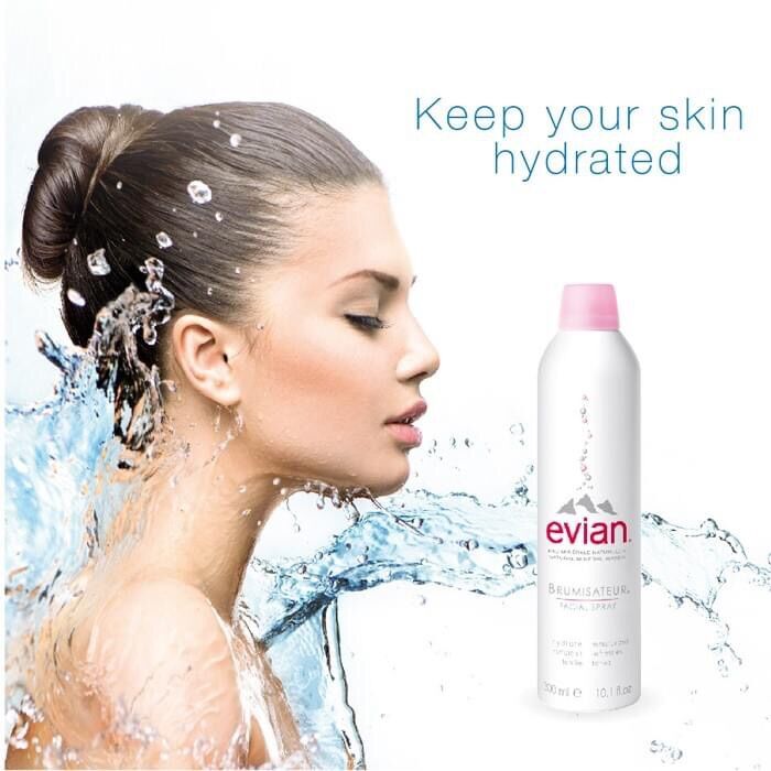 Xịt khoáng Evian 400ml hàng nội địa Pháp