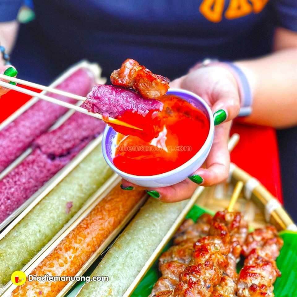 Cơm Lam Ống Tre Ngũ Sắc (5 ống/bịch) (giao hỏa tốc 3H TPHCM)
