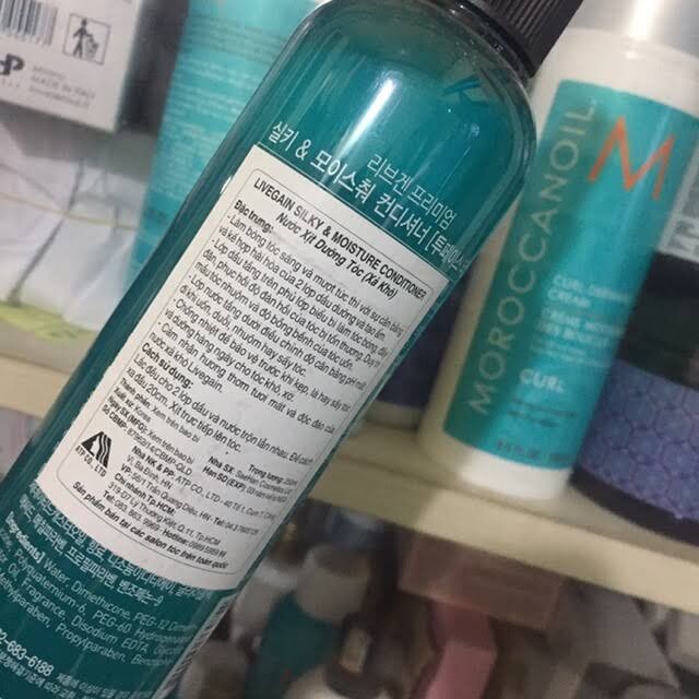 Xịt dưỡng tóc Livegain Premium Silky Moisture  250ml