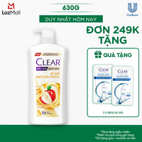 Dầu gội Clear 48 Giờ Sạch Gàu Ngứa 630g