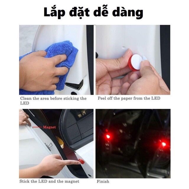 Đèn Led Cảnh Báo Mở Cửa Xe - Bộ 4 cái
