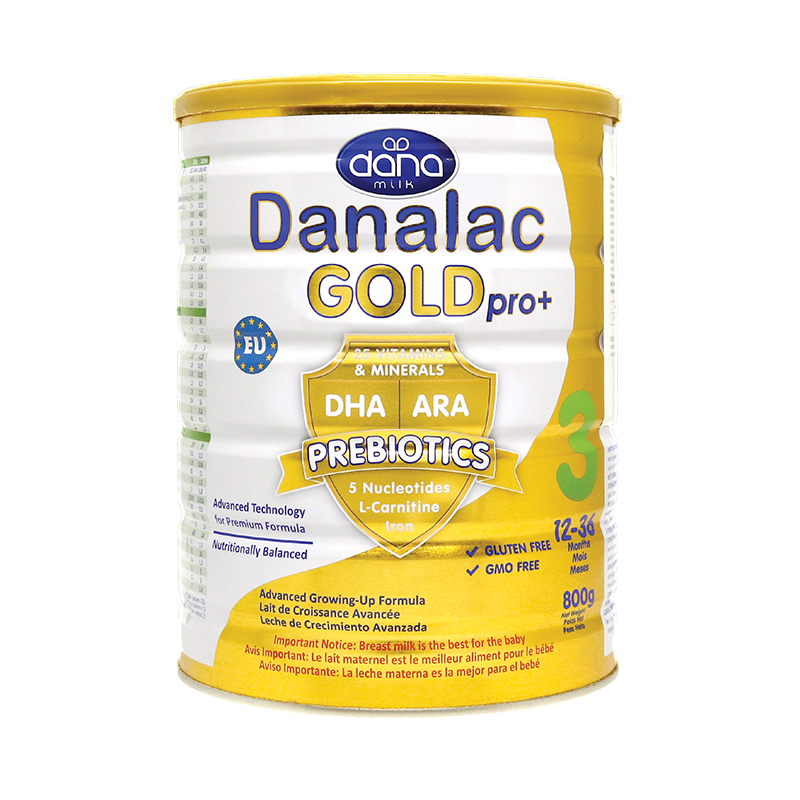 Sữa Danalac Gold Pro số 3 800g 1-3 tuổi