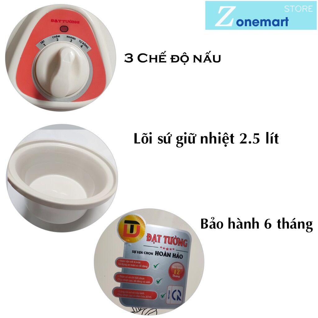 Nồi Kho Ca, Hầm Cháo Đa Năng Đạt Tường Lòng đất nung GNK-2,5