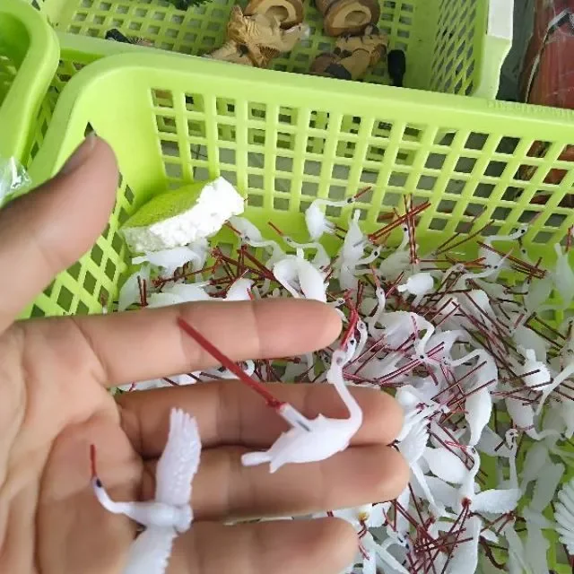2 con cò trang trí tiểu cảnh