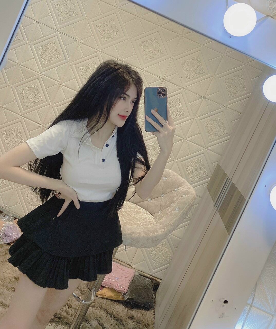 ÁO THUN ÔM CROPTOP CỔ SƠ MI FORM 45KG