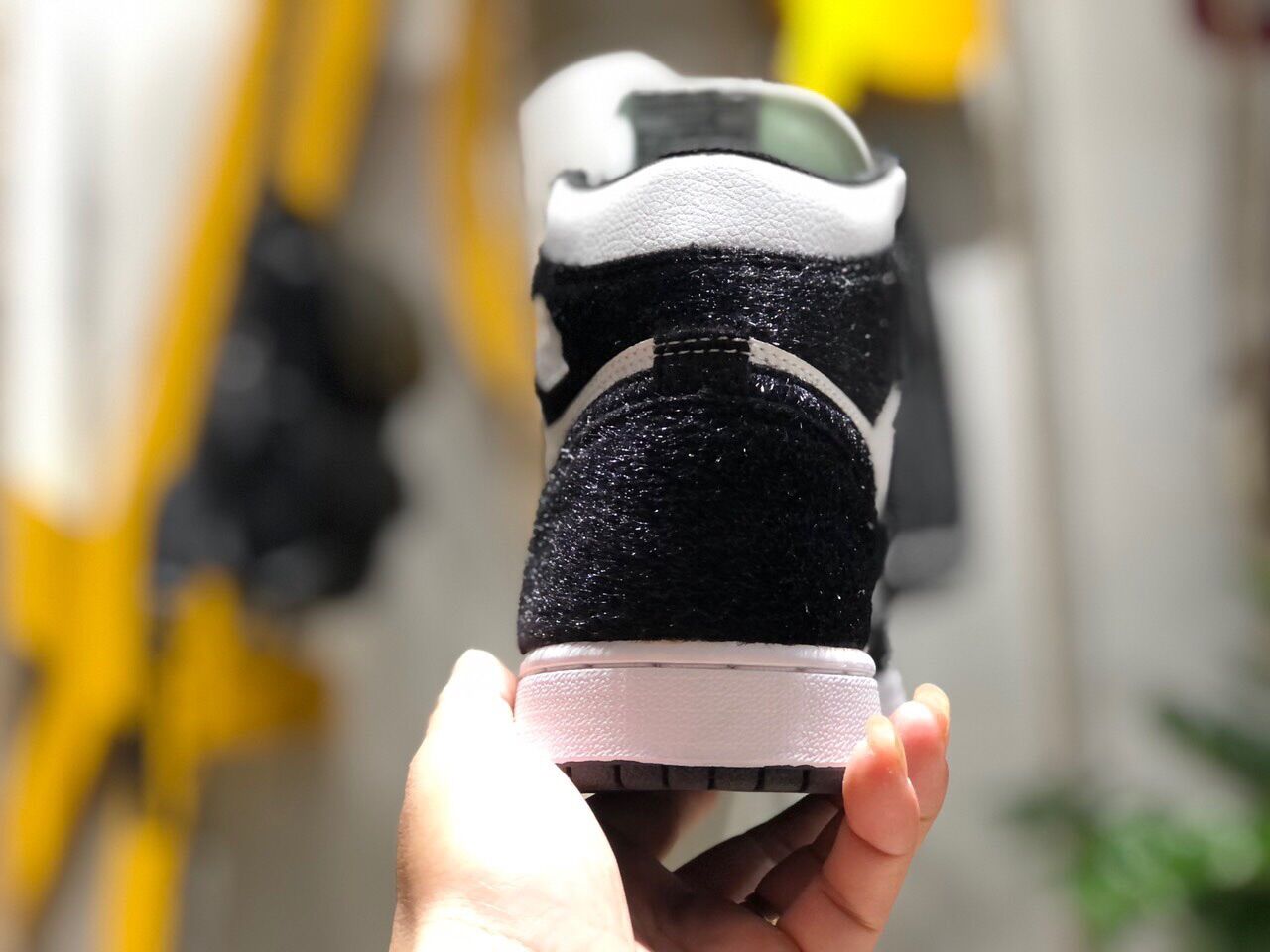 Nike sneakers panda lông
