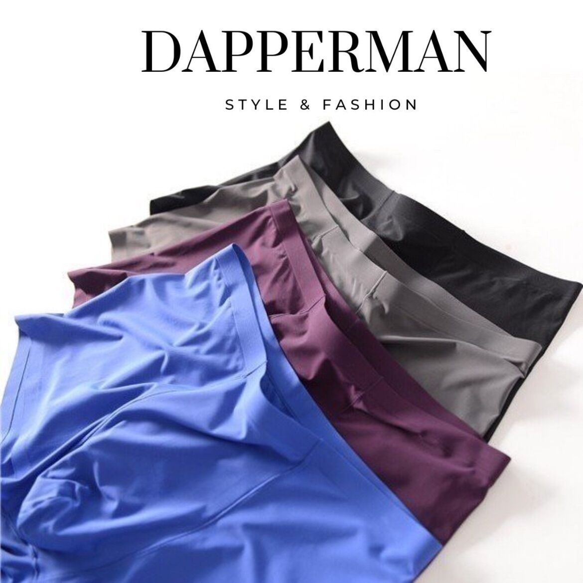 Quần boxer su lạnh không đường may - Sịp đùi nam đúc cao cấp lụa sữa mặc như không măc DAPPERMAN