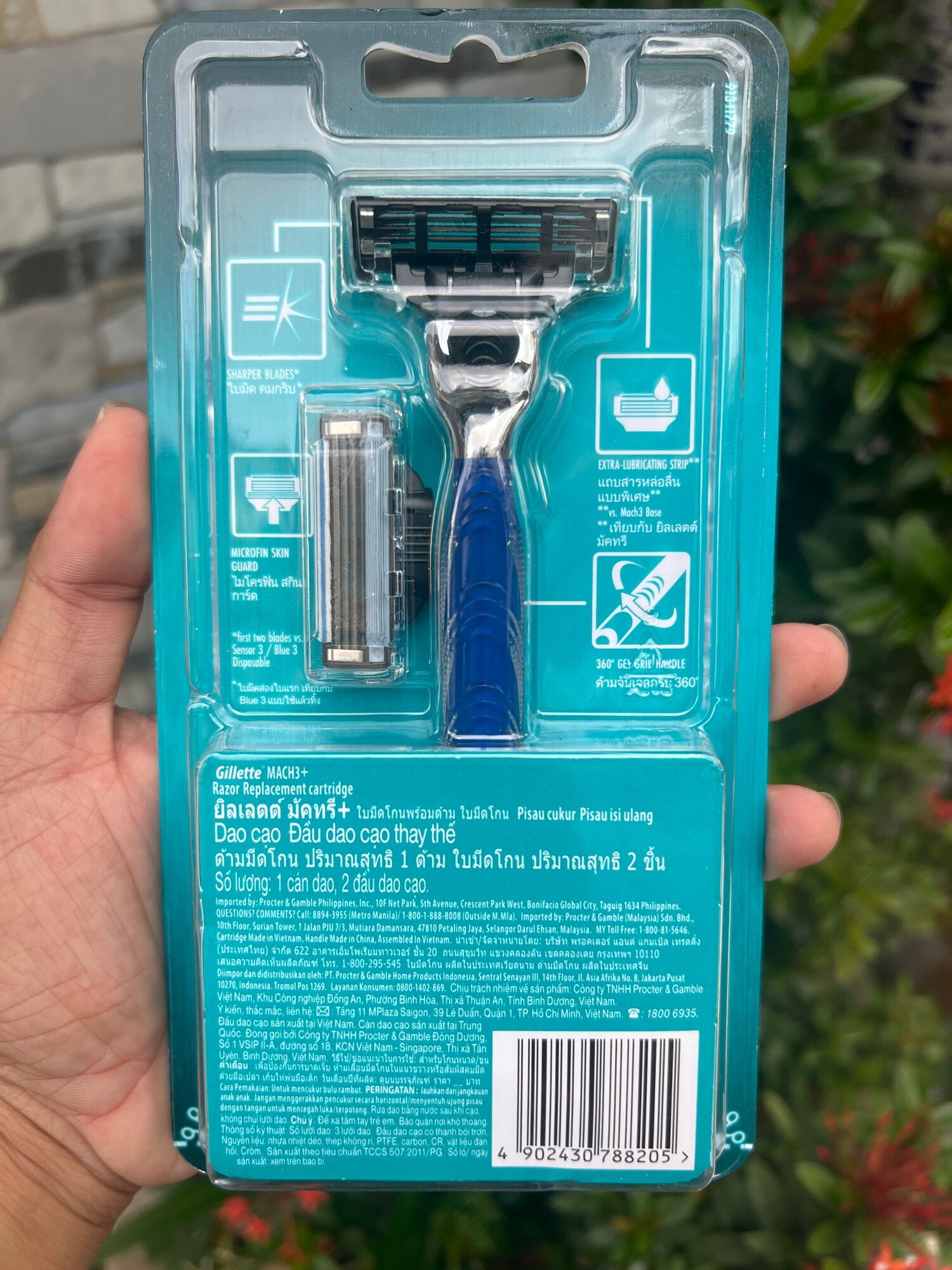 Cán dao cạo gillette mach3 classic (cán dao+ lưỡi dao)