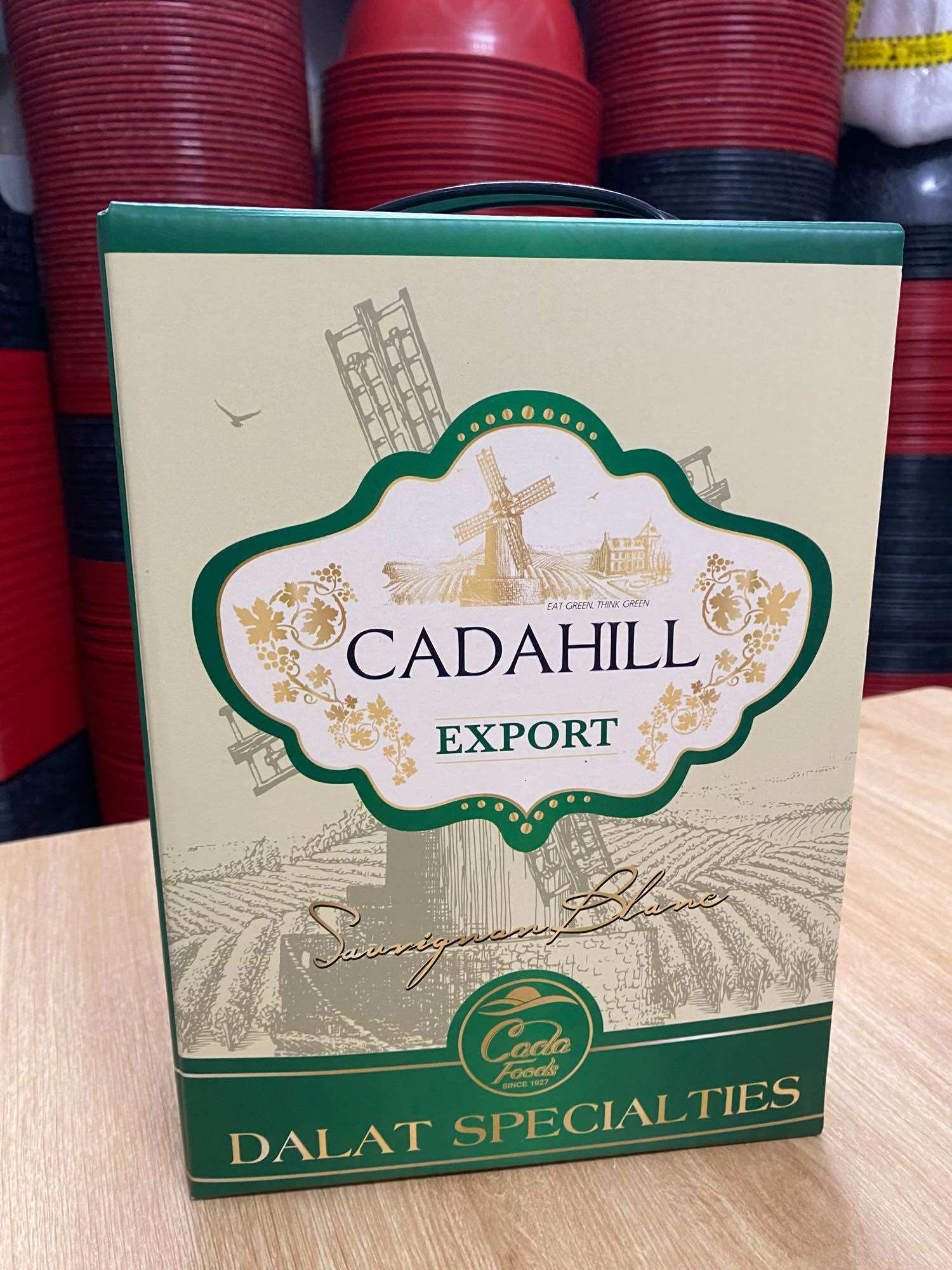 Rượu Vang Trắng Đà Lạt CADAHILL Export Sauvignon Blanc 13% 3 Lít