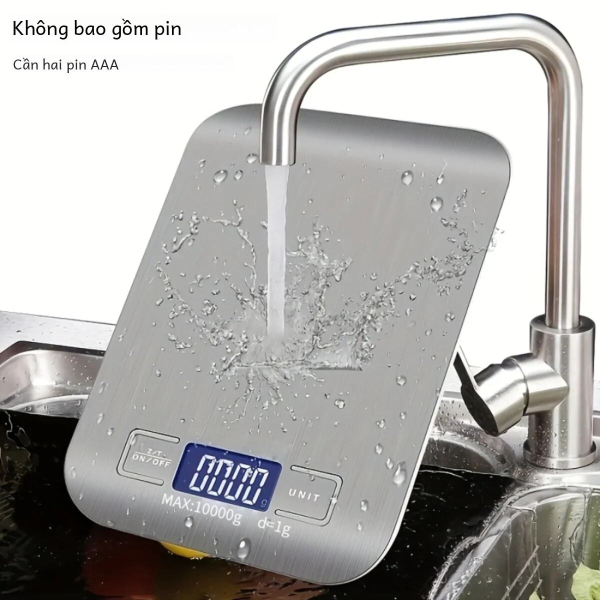 10Kg Điện Đa Năng Kỹ Thuật Số Cân Nhà Bếp 1G Màn Hình LCD Chính Xác Thép Không Gỉ Chống Thấm Nước Để Đo Thực Phẩm