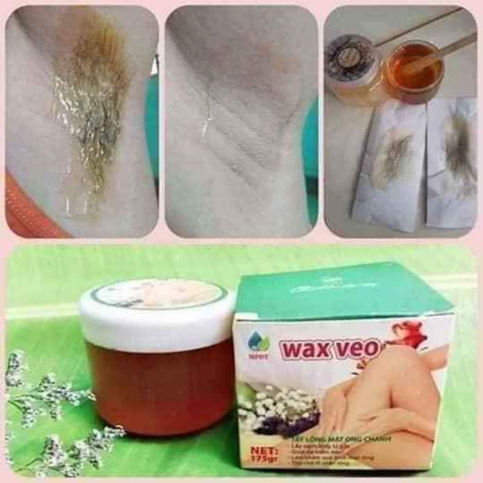 Wax lông Veo Triệt Lông + giấy wax + que gỗ