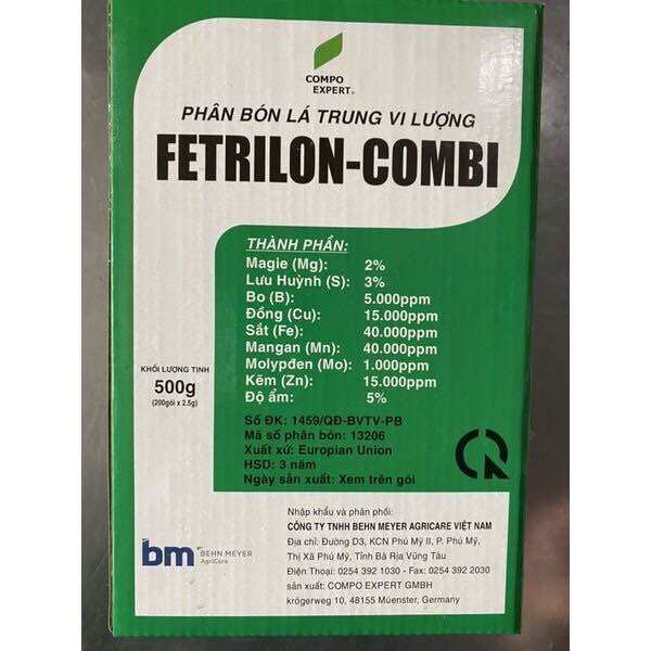 Phân bón lá trung vi lượng Fetrilon-Combi (gói 2,5gr) nhập khẩu Đức