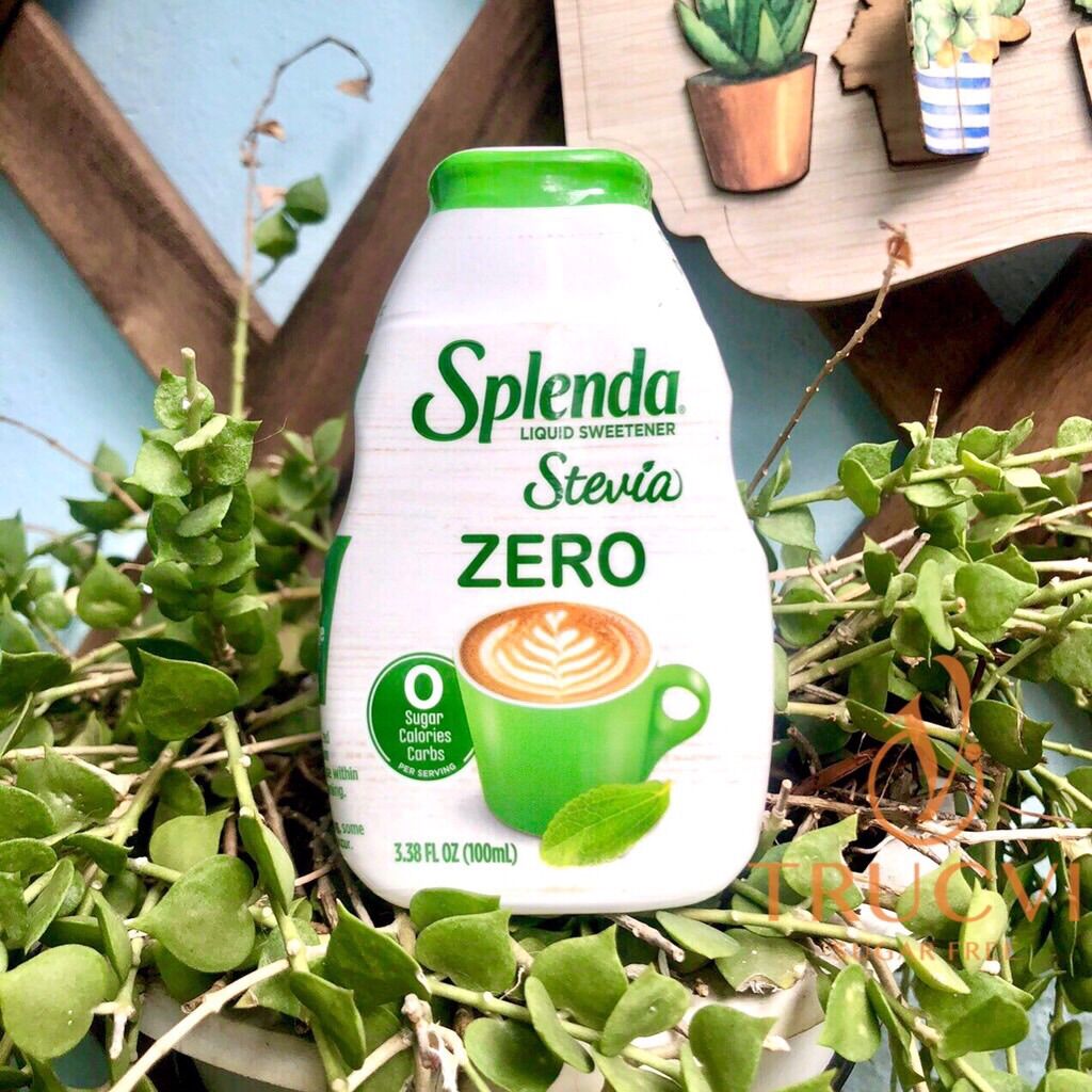 Đường kiêng Splenda Stevia liquid( dạng lỏng) 0 calo( eat clean, keto, tiểu đường)