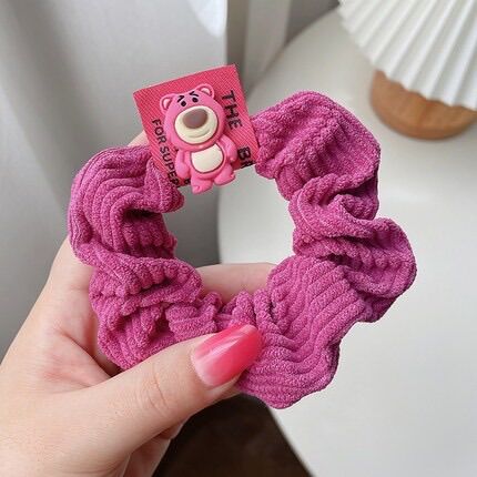 Dây Buộc Tóc Scrunchies Gấu Dâu/ Lotso