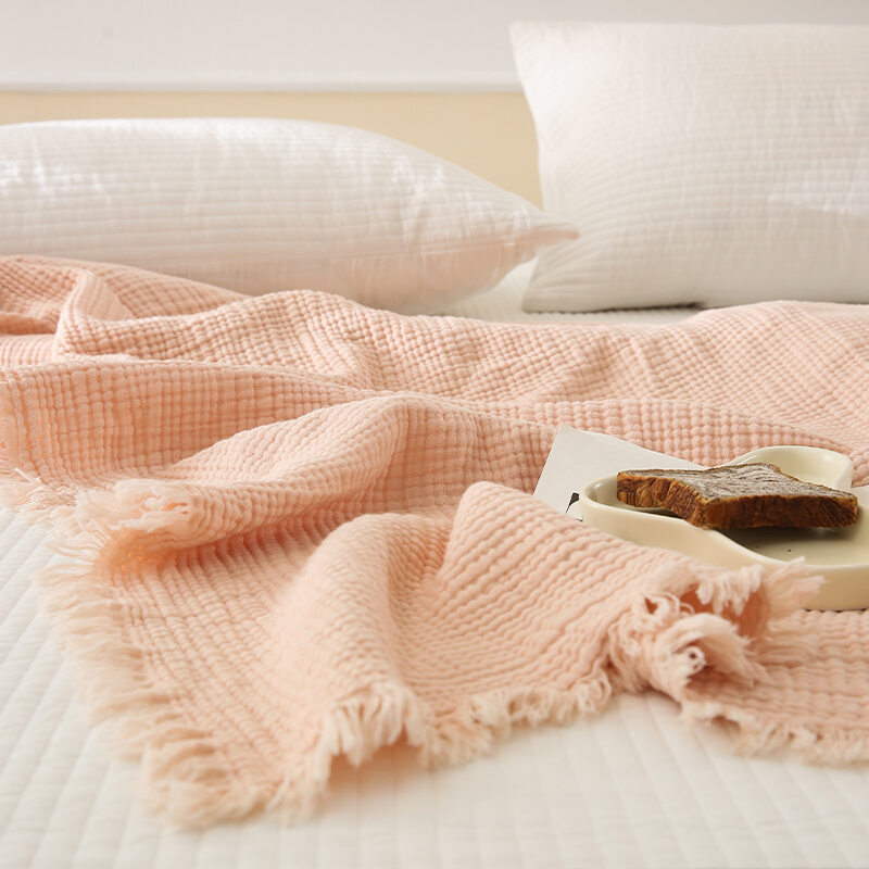 WUYINLIANGPIN | Cotton Four Layer Summer Air Conditioning Blanket Office Nap Sofa Giá 757,000 Đồng*Miễn phí vận chuyển