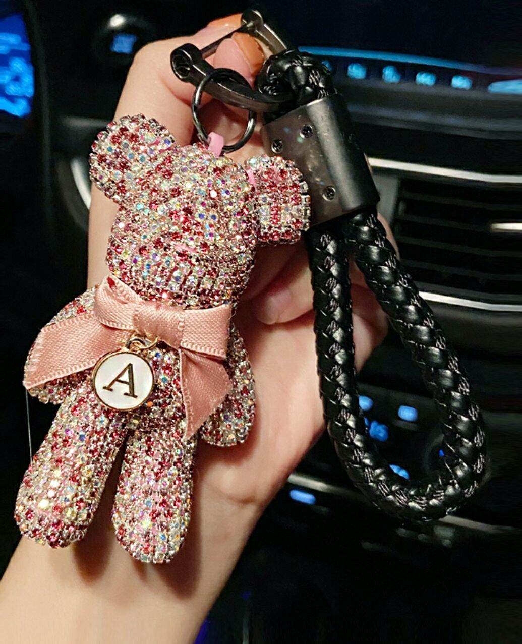 Móc Khóa Gấu Đính Đá Handmade Pha lê Cực Đẹp