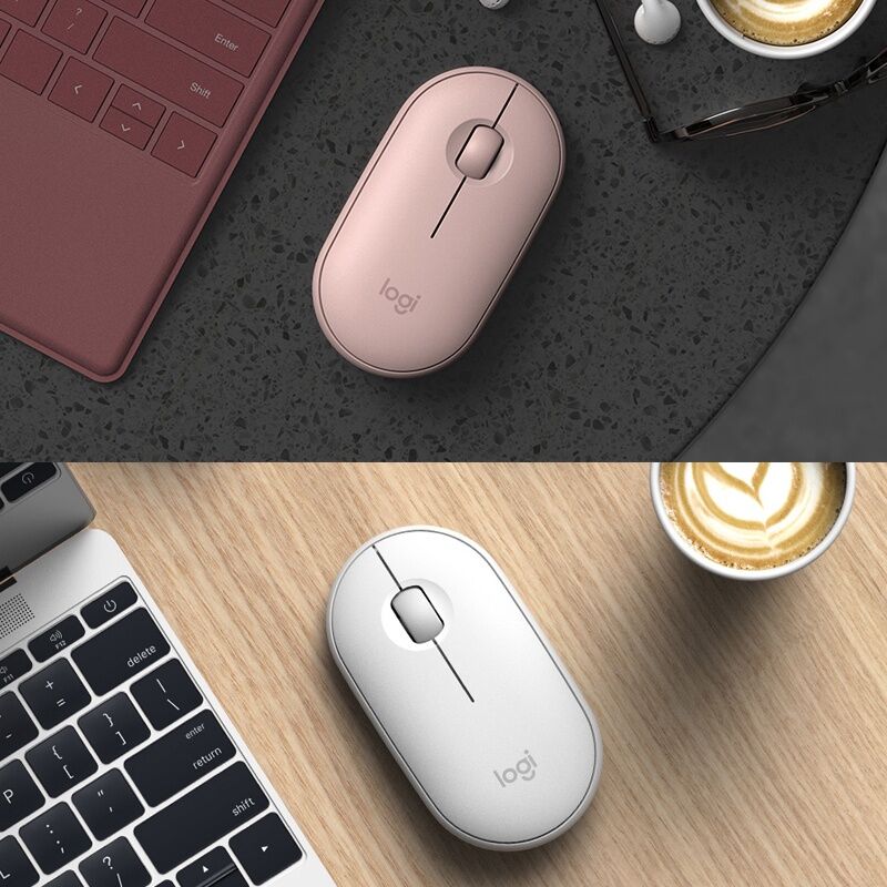 Chuột Bluetooth Silent Logitech Pebble M350 - Hàng chính hãngLOGITECH Chuột Quang Không Dây Bluetooth M350 1000dpi