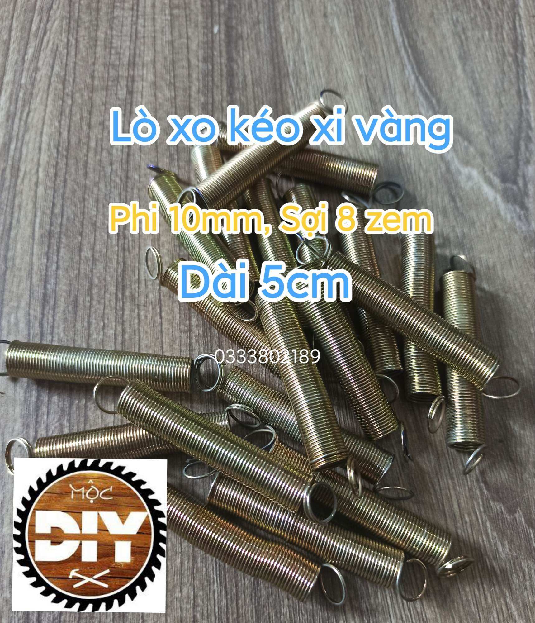 Lò xo kéo phi 10, sợi 8zem dài 5cm