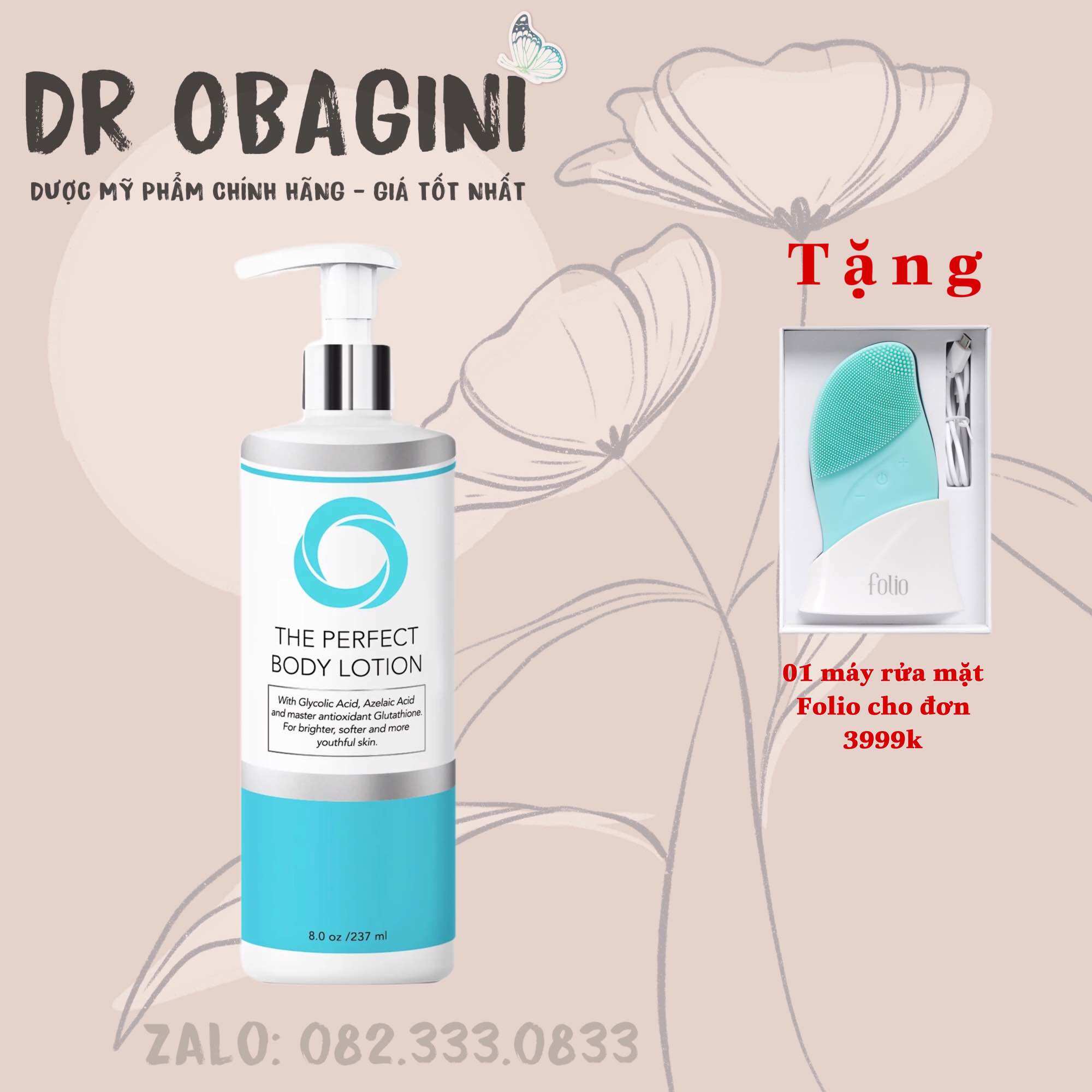 [HCM]Sữa Dưỡng Thể Làm Sáng Da 15% Glycolic Acid - The Perfect Body Lotion (237ml)