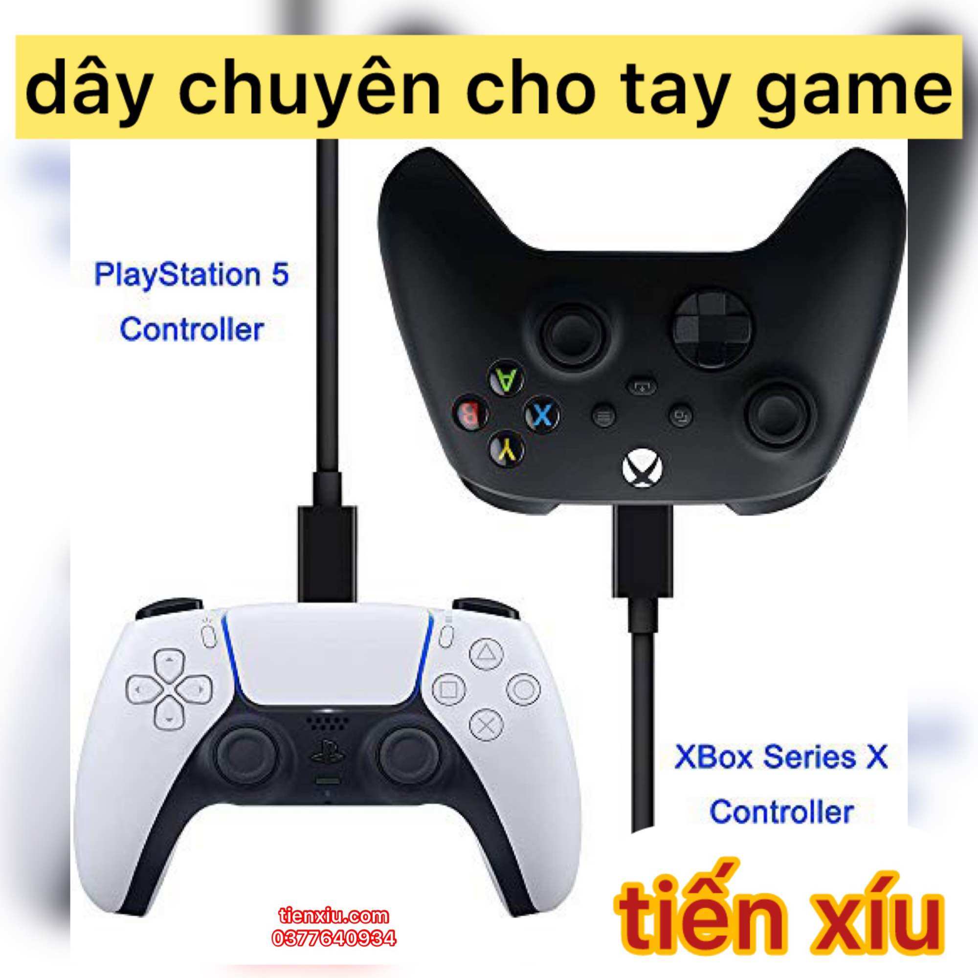Dây cáp usb xịn tay cầm ps5 / xboxone x serie chân type c dài 3m bọc dù có chân data kết nối pc laptop cáp sạc usb tay bấm xbox one serie x và ps5m