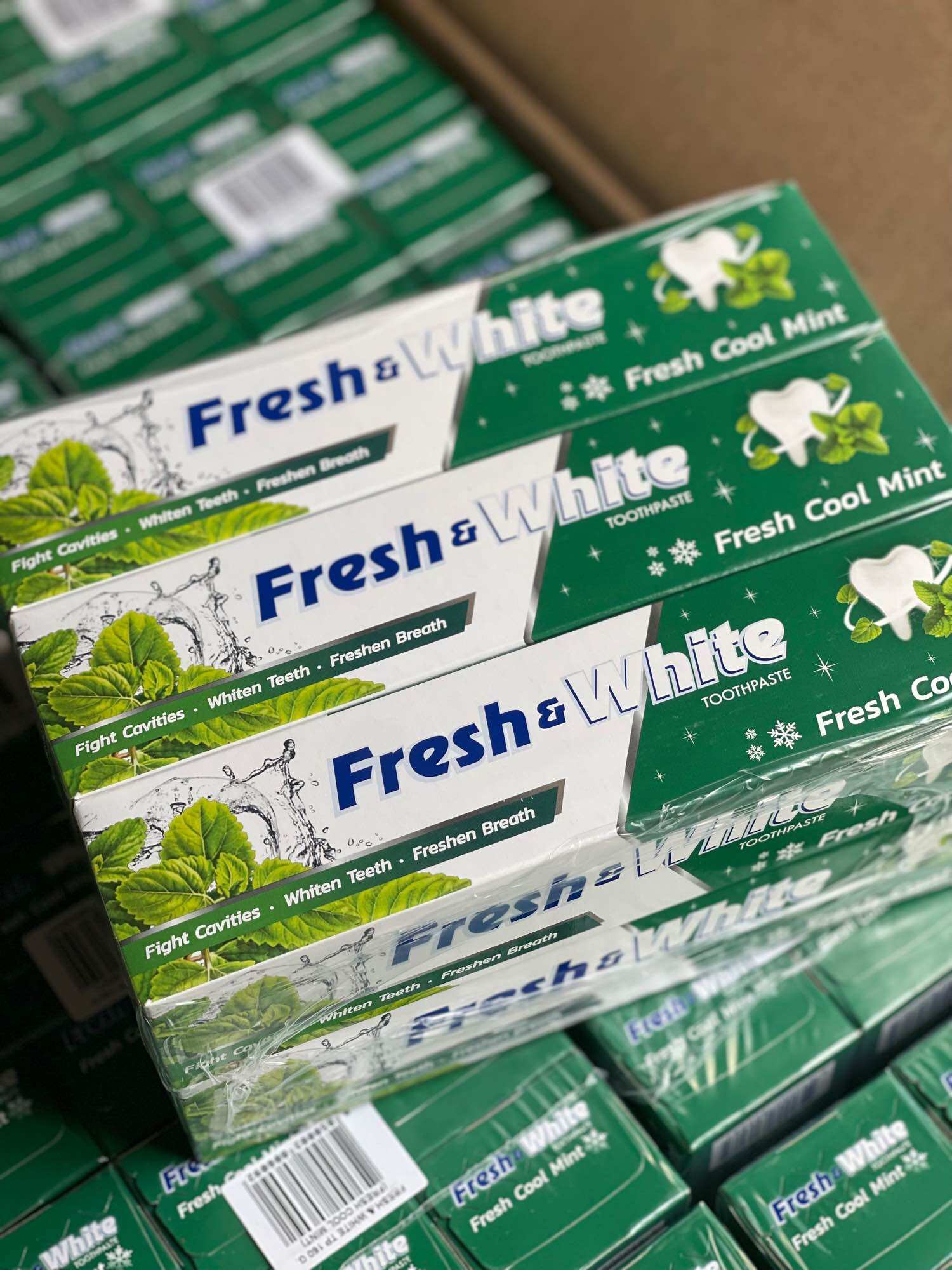  Lốc 6 Kem đánh răng Fresh & White Bạc Hà Thái Lan 
