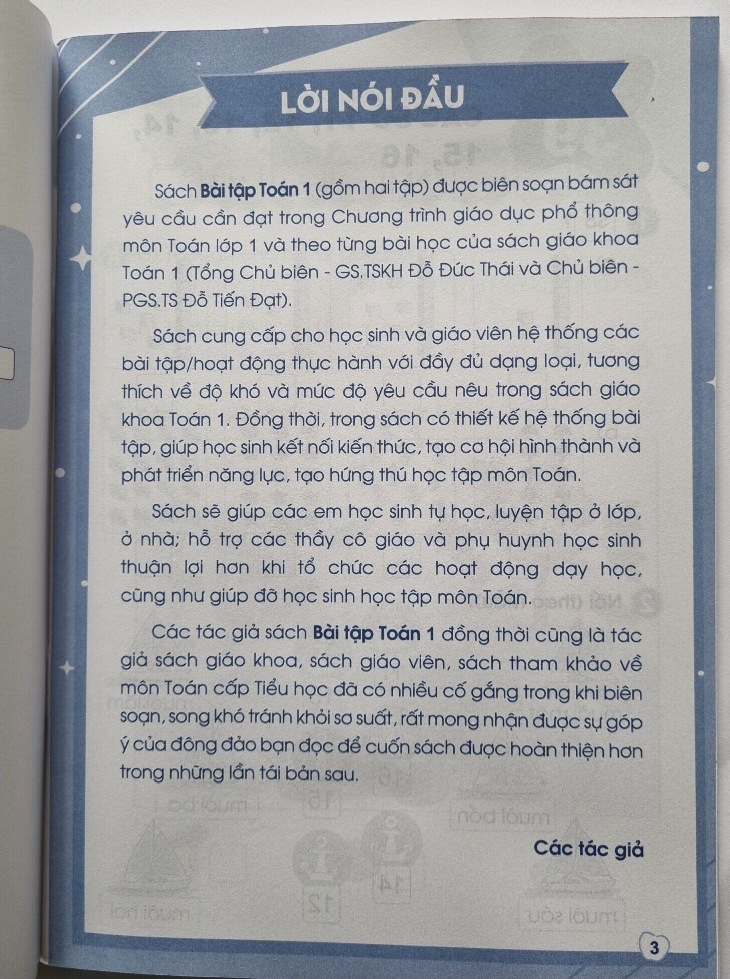 Sách - Bài tập toán 1 tập 2 (Cánh Diều)