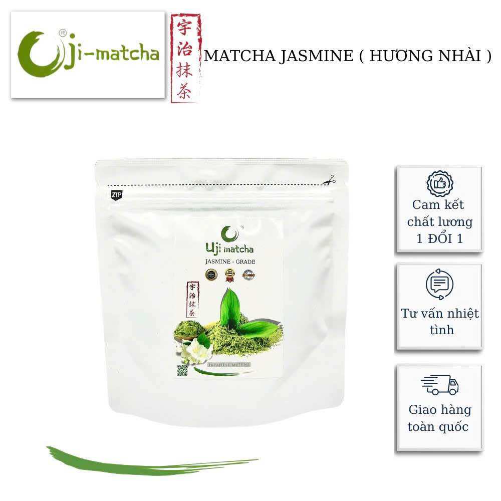 Bột Matcha JASMINE hương Nhài | Công Nghệ Nhật Bản | 100G TÚI ZIP