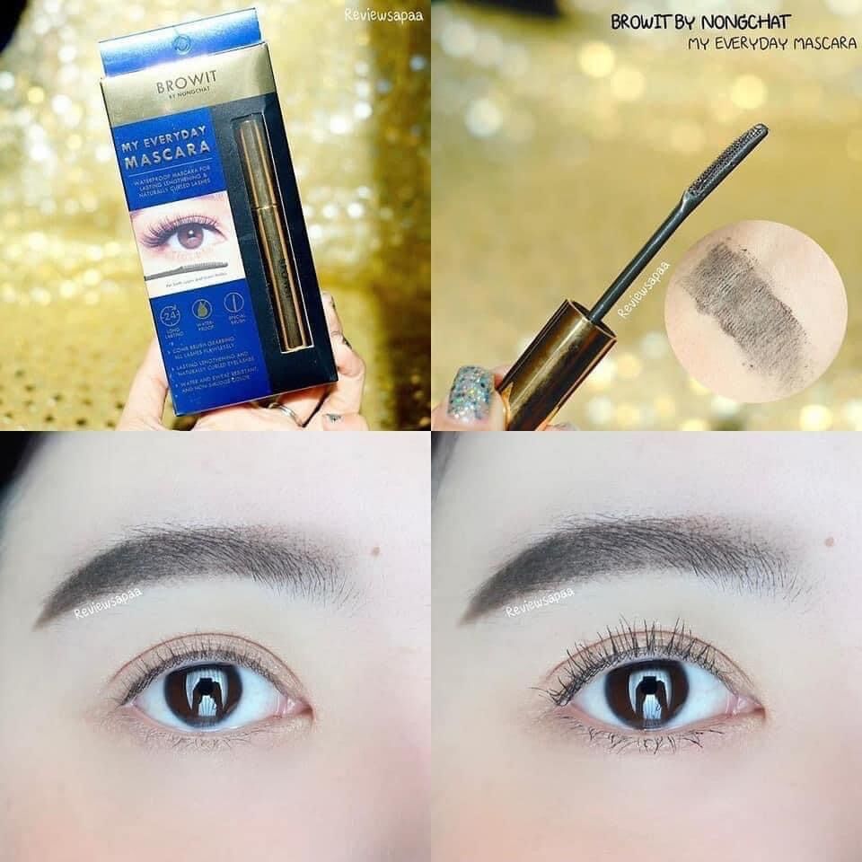Chuốt mi dài tơi Mascara Nongchat Browit