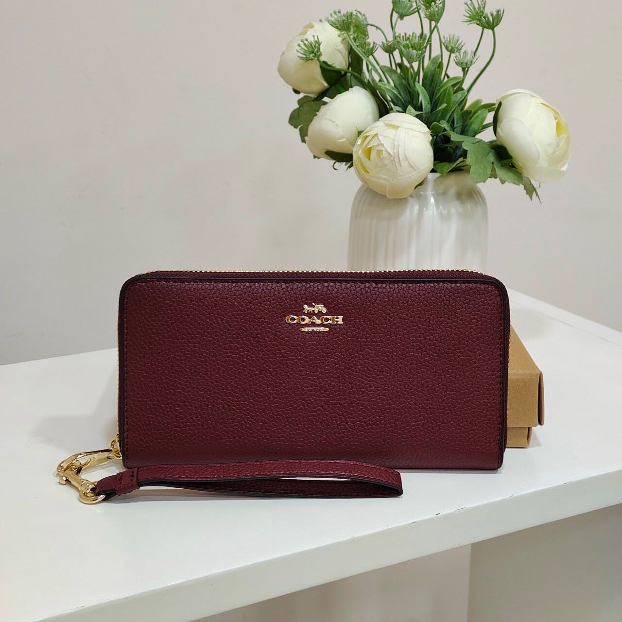 Ví dài Coach full box màu sang chảnh