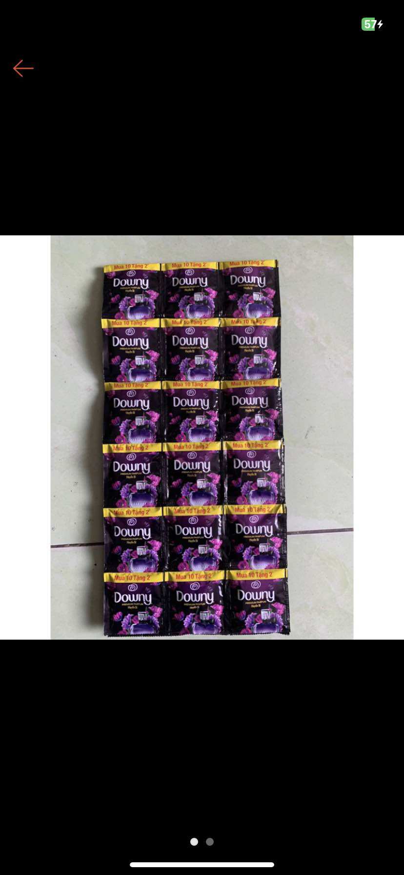 Nước xả vải Downy hương nước hoa Huyền bí gói 18ml x 12 gói