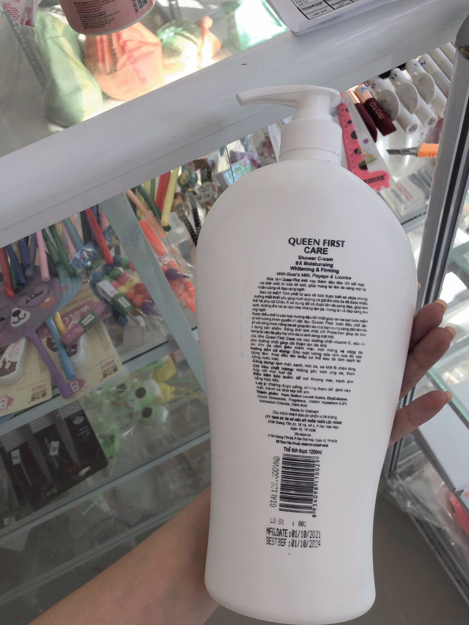 Sữa tắm dê White care 9x chai 1200ml