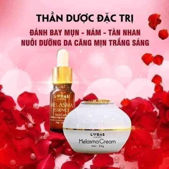 Combo cao nám hồng hoa+ serum nám Đan Thy