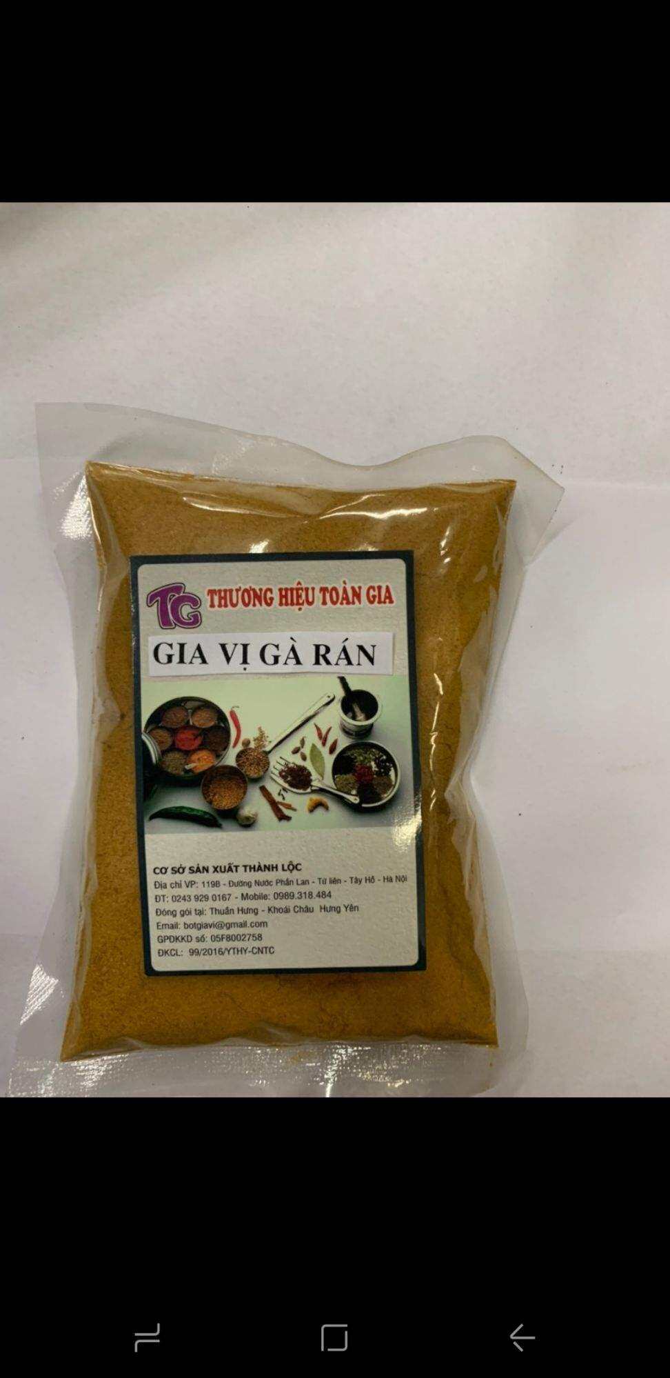 Gia vị gà rán gói 100g