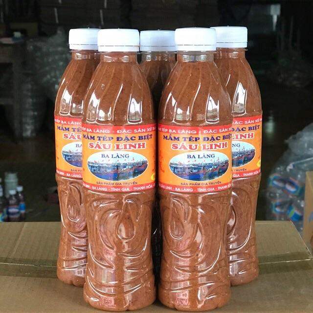 0,5 lít mắm tép chưng thịt ba làng đặc sản thanh hoá