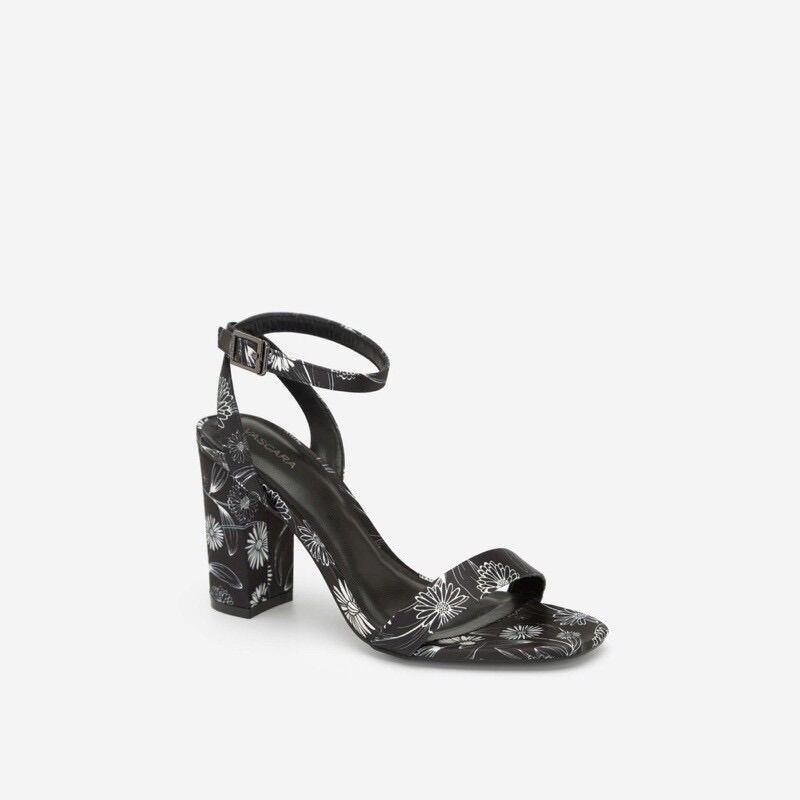 Giày Nữ Ankle Strap Cúc Họa Mi Vascara - SDN 0648 - Hoa Văn