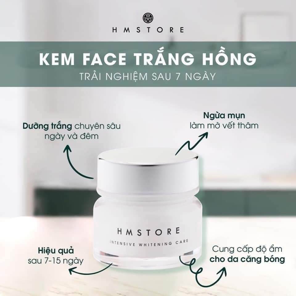 Kem face dưỡng da trắng hồng hm store