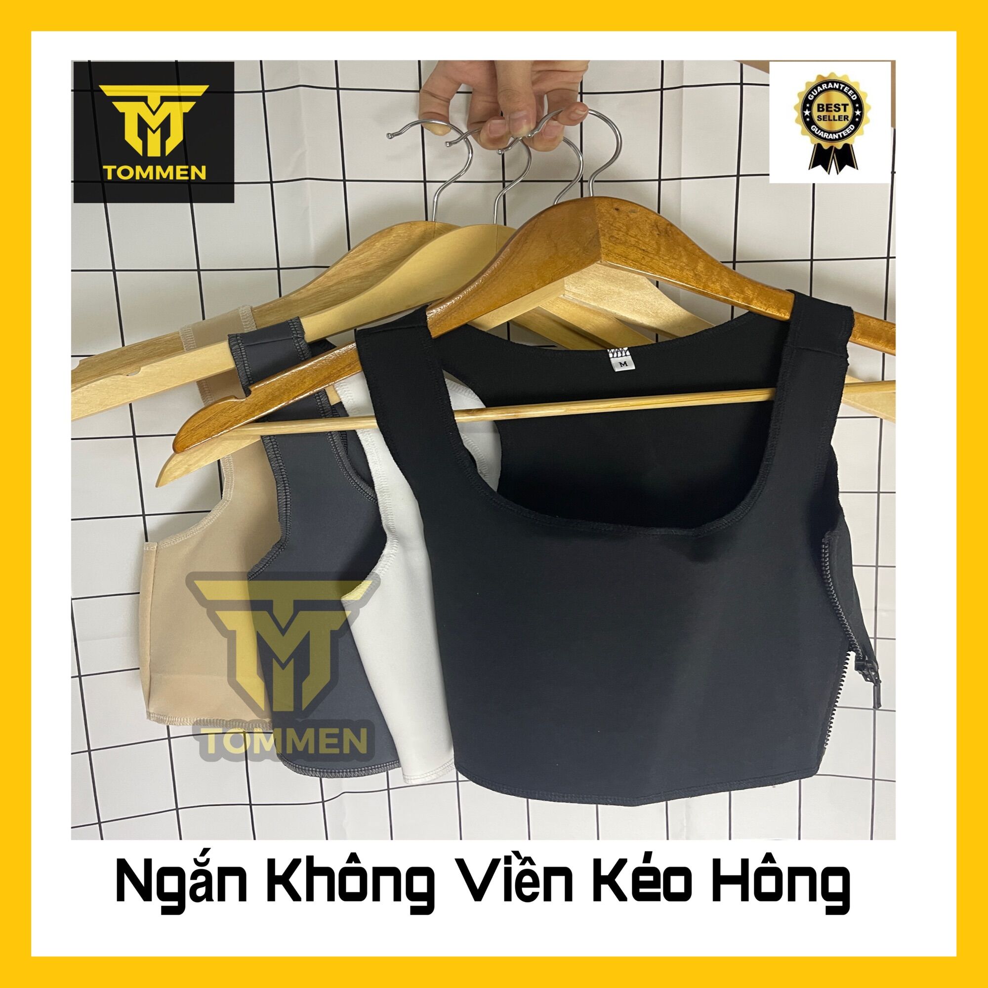 Áo Nịt Ngực TomBoy dạng Ngắn Không Viền Kéo Hông , tiện lợi
