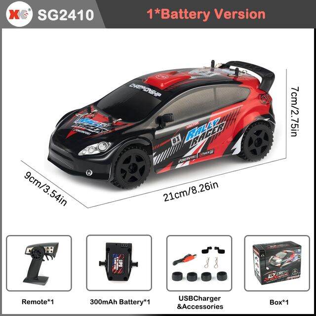 Xe điều khiển tốc độ cao Mecedes AMG 1/24 có servo và gyro