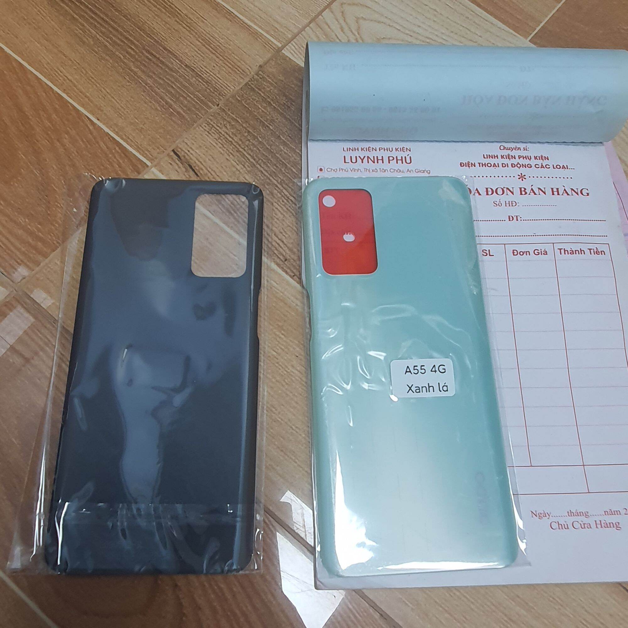 Nắp lưng Oppo A55 4G,cụm kính camera bao test