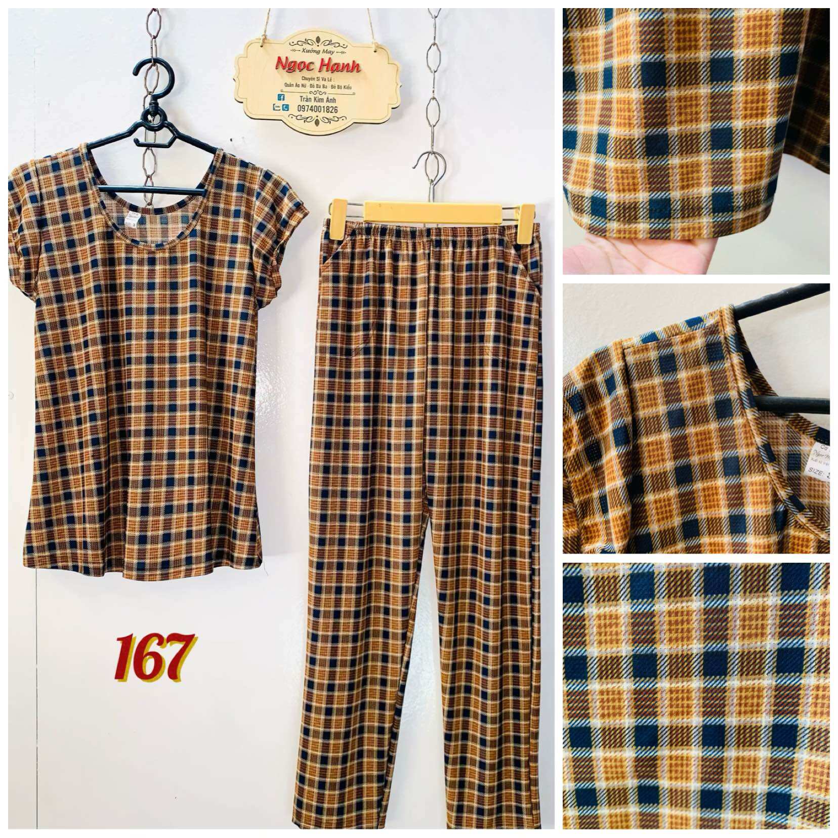 🍀Đồ bộ mặc nhà quần dài, thun co giản thoải mái, ms: 112