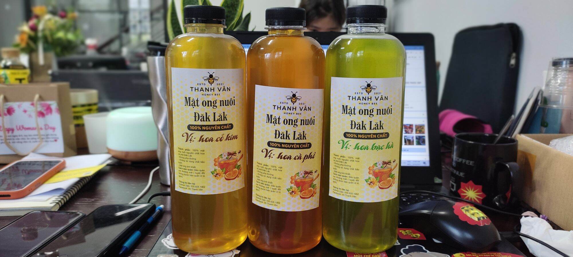 Mật ong nuôi hoa Cỏ Kim Đăk Lăk